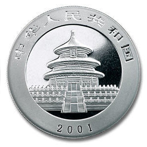E-TRANSFER ONLY - 2001 1oz PANDA FINE SILVER BULLION