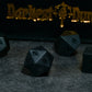 DARKEST DUNGEON OBSIDIAN DICE SET WITH LEATHER CASE