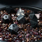 DARKEST DUNGEON OBSIDIAN DICE SET WITH LEATHER CASE