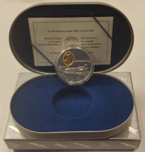 SALE - 1992 1oz $20 DE HAVILLAND DHC-6 TWIN OTTER - 2-9 (RIP OUTER BOX)