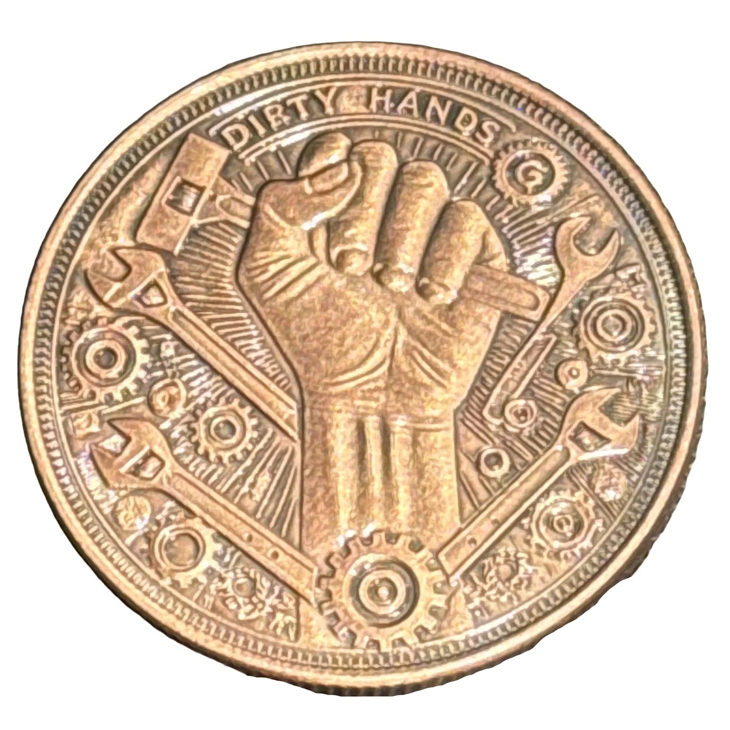 2025 1oz DIRTY HANDS, CLEAN MONEY COPPER COIN
