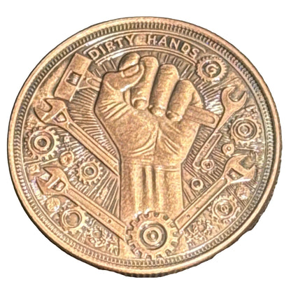 2025 1oz DIRTY HANDS, CLEAN MONEY COPPER COIN