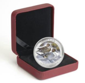 2014 1/2oz $10 NORTHERN PINTAIL (DUCK) FINE SILVER COIN