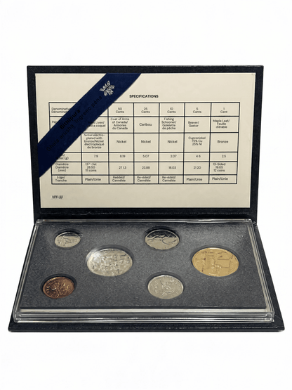 [AUCTION ONLY] 1988 CANADA SPECIMEN SET – 6-COIN SET (1¢ TO $1 LOON)