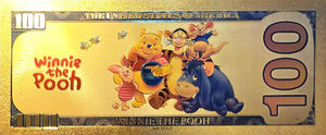 $100 DISNEY WINNIE THE POOH: EEYORE - NOVELTY GOLD FOIL NOTES