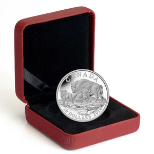 2014 1oz $20 THE BISION: A FAMILY AT REST FINE SILVER COIN