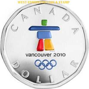 SALE - 2010 SILVER OLYMPIC LUCKY LOONIE - INUKSHUK (NO SLEEVE)
