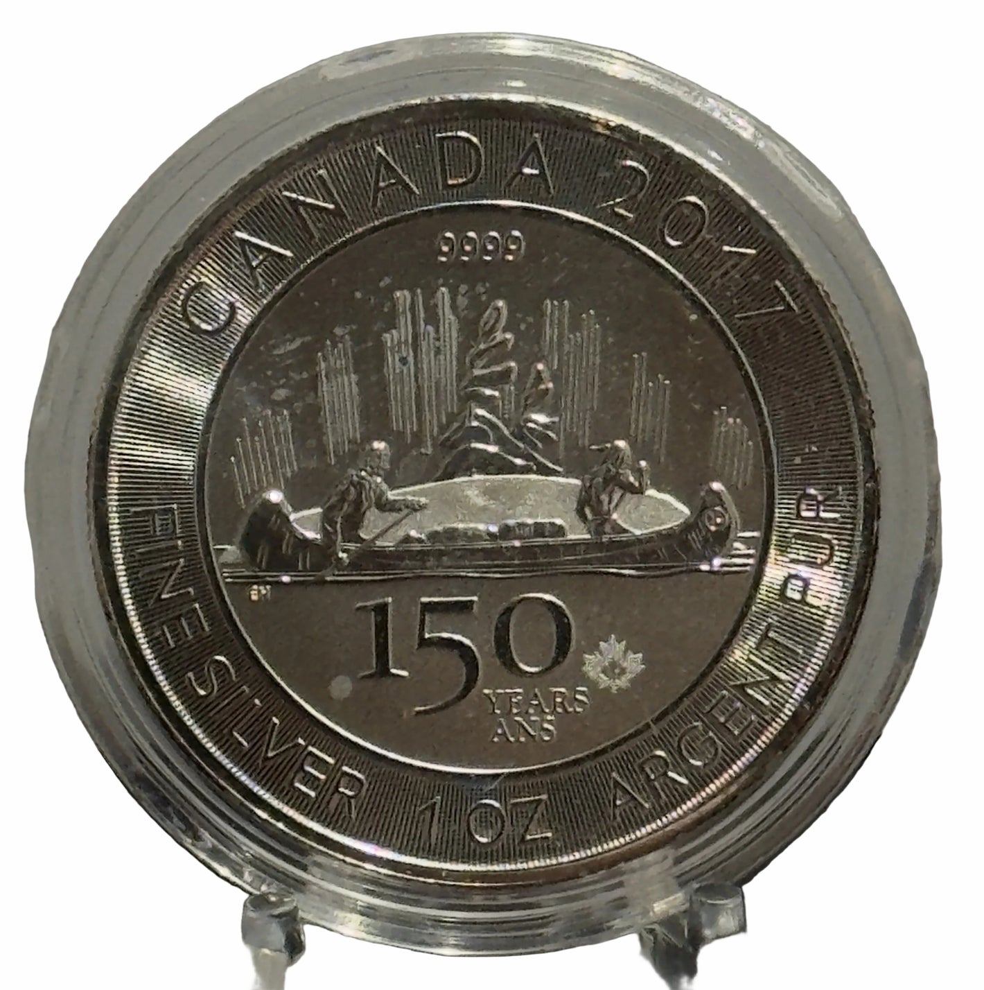 E-TRANSFER ONLY - 2017 1oz $5 SPECIAL EDITION: VOYAGEUR SILVER BULLION COIN