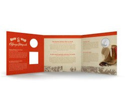 2012 25-CENT COLOURED COIN AND STAMP SET - 100 YEARS OF THE CALGARY STAMPEDE