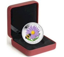 2012 1oz $20 ASTER WITH GLASS BUMBLE BEE - FINE SILVER COIN