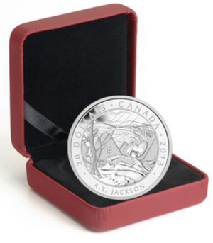 2013 1oz $20 GROUP OF SEVEN - A.Y. JACKSON FINE SILVER COIN
