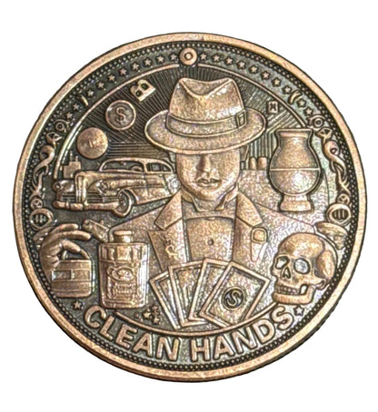 2025 1oz CLEAN HANDS, DIRTY MONEY COPPER COIN