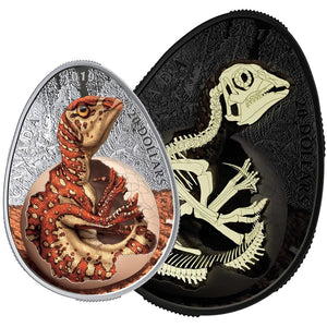2019 1oz $20 HATCHING HADROSAUR FINE SILVER COIN