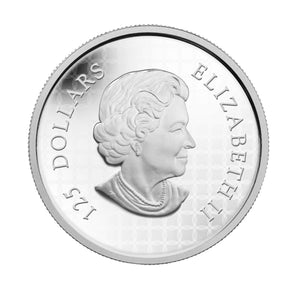 E-TRANSFER ONLY - 2014 $125 HOWLING WOLF FINE SILVER COIN (16oz)