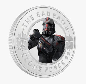 2022 1oz $2 STAR WARS THE BAD BATCH HUNTER FINE SILVER COIN