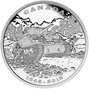 2015 1oz $20 (LIMITED EDITION) 70TH ANNIVERSARY OF THE END OF THE ITALIAN CAMPAIGN FINE SILVER COIN