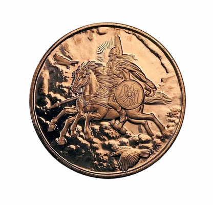 2023 1oz NORDIC CREATURE SERIES: ODIN (SLEIPNER) COPPER ROUND
