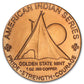 1oz CHIEF RED HORSE COPPER ROUND