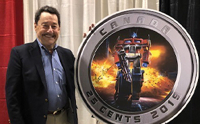 2019 $25 TRANSFORMERS: OPTIMUS PRIME - LIMITED RUN SIGNED BY PETER CULLEN FINE SILVER COIN