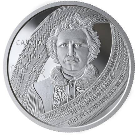 2019 SPECIAL EDITION PROOF SILVER DOLLAR LOUIS RIEL: FATHER OF MANITOBA - LI PAYR DI MANITOBA