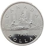 1987 1-DOLLAR VOYAGEUR ROLL