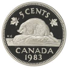 1983 5-CENT WRAP ROLL