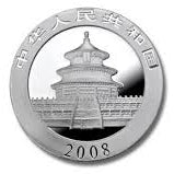 E-TRANSFER ONLY - 2008 1oz PANDA FINE SILVER BULLION