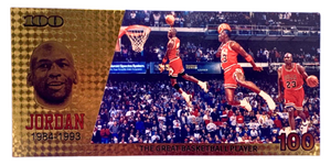 $100 NBA: CHICAGO BULLS - JORDAN - GOLD FOIL NOTES