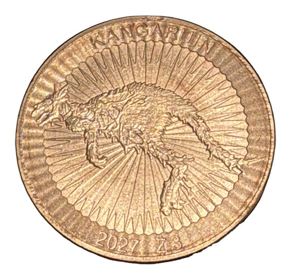 1oz ZOMBUCKS WORLD: KANGORUINED COPPER COIN