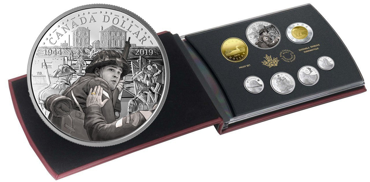 2019 SPECIAL EDITION FINE SILVER DOLLAR PROOF SET - 75TH ANNIVERSARY OF D-DAY