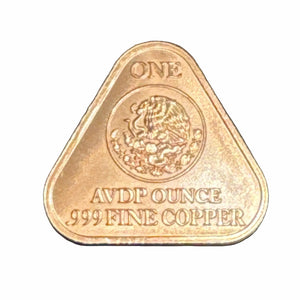 2024 1oz LIBERTAD MEXICAN FLAG TRIANGLE COPPER COIN