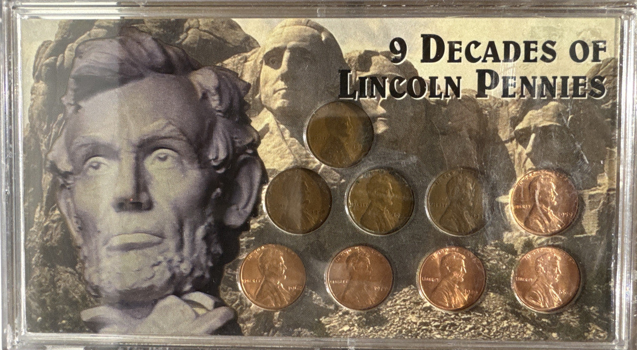 1909-1959 NINE DECADES OF LINCOLN PENNIES