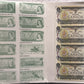$1 CANADIAN DOLLAR BILL "END OF AN ERA" UNCUT FOUR BILL SHEET