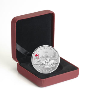 2014 $1 LUCKY LOONIE FINE SILVER COIN
