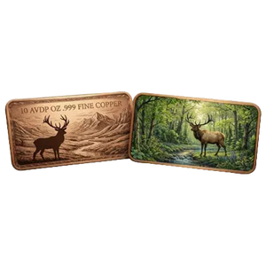 10 AVDP OZ MAJESTIC ELK COPPER BAR