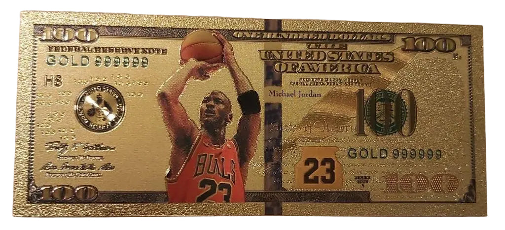 $100 NBA: MICHAEL JORDAN - GOLD FOIL NOTES