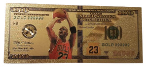 $100 NBA: MICHAEL JORDAN - GOLD FOIL NOTES
