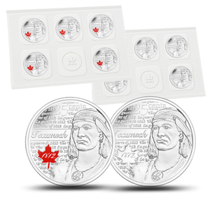 2012 25-CENT CIRCULATION 10-PACK - THE WAR OF 1812 TECUMSEH