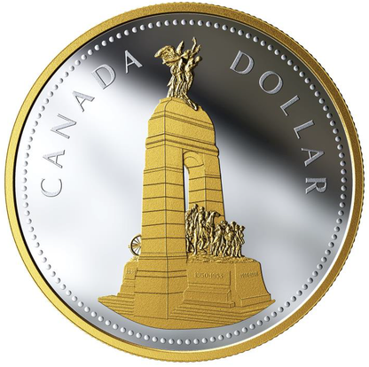 2018 2oz $1 RENEWED SILVER DOLLAR: THE NATIONAL WAR MEMORIAL FINE SILVER COIN