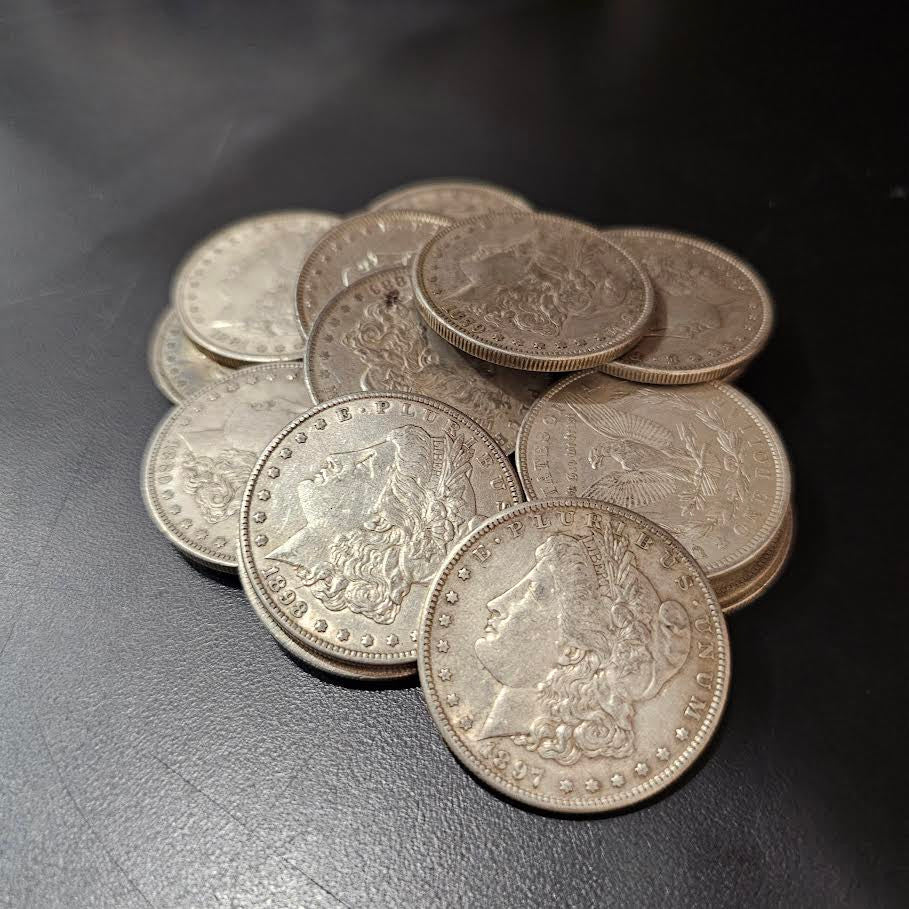 E-TRANSFER ONLY - 10 MIXED DATE UNITED STATES MORGAN DOLLARS