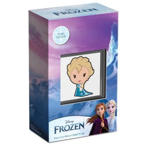 2022 1oz $2 DISNEY FROZEN ELSA FINE SILVER CHIBI COIN