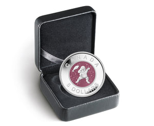 2013 1/4oz $5 - CONTEMPORARY ABORIGINAL ART: MOTHER AND BABY ICE FISHING - FINE SILVER NIOBIUM COIN