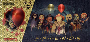 $100 PENNYWISE STEPHEN KING'S IT NOVELTY GOLD FOIL NOTES