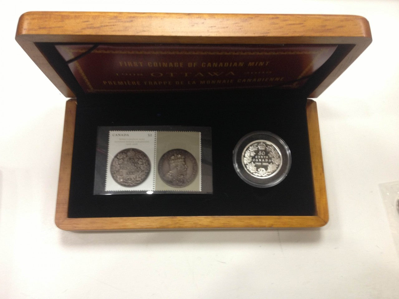 2008 $15 ROYAL CANADIAN MINT 100TH ANNIVERSARY COIN STAMP SET