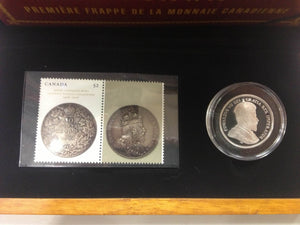 2008 $15 ROYAL CANADIAN MINT 100TH ANNIVERSARY COIN STAMP SET