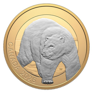 2025 1oz $20 ANIMAL PORTRAITS:POLAR BEAR FINE SILVER COIN