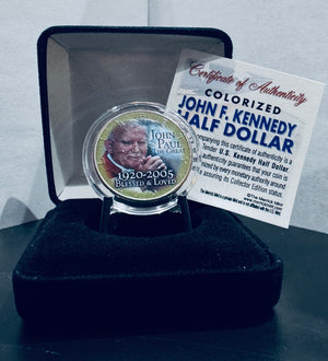1920 - 2005 JOHN F. KENNEDY HALF DOLLAR (COLOURIZED)