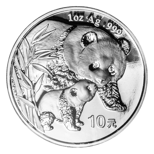 E-TRANSFER ONLY - 2004 1oz PANDA FINE SILVER BULLION