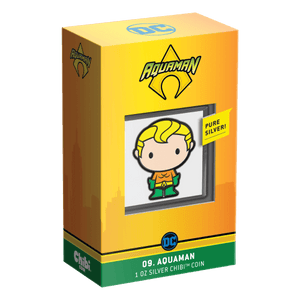 2021 $2 1 OZ SILVER  CHIBI™ COIN - AQUAMAN