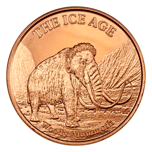 1oz WOOLLY MAMMOTH COPPER ROUND